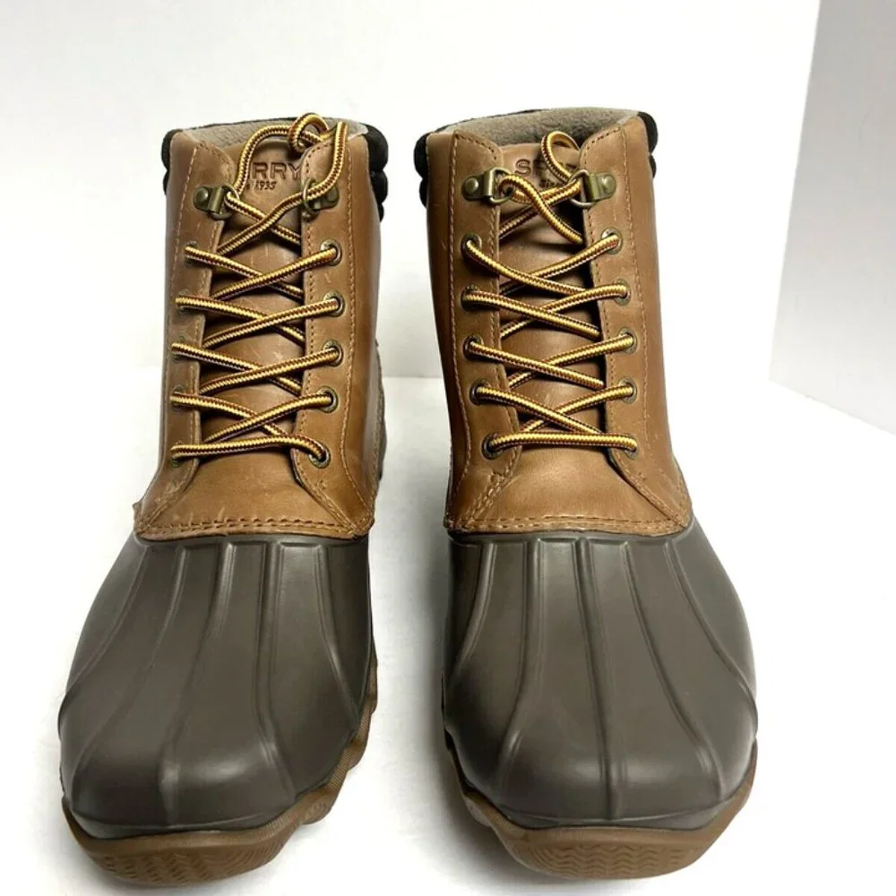 Sperry Mens Avenue Duck Boot Waterproof Tan Size 9.5 M